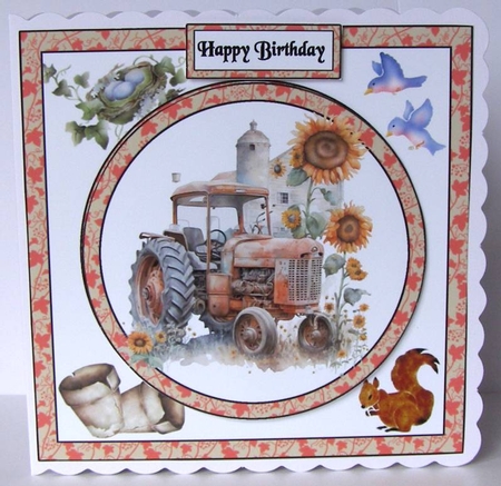 Old red tractor by Margaret McCartney