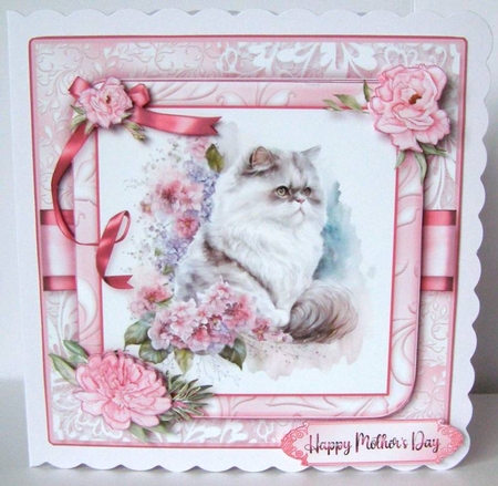 Persian Cats Card Front Mini Kit-1 by Margaret McCartney