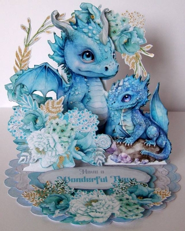Dragon the Kids Up 3 Triple Easel by Margaret McCartney