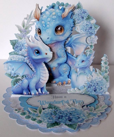 Dragon the Kids Up 4 Triple Easel by Margaret McCartney
