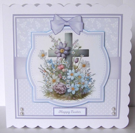 FLOWER CROSSES 5x7 & 6x6 by Margaret McCartney