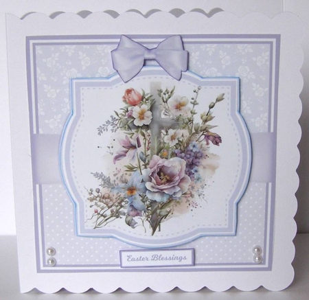 FLOWER CROSSES 5x7 & 6x6 by Margaret McCartney