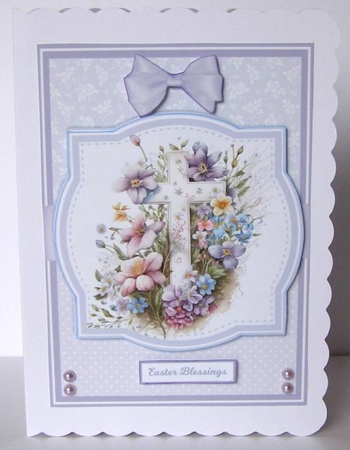 FLOWER CROSSES 5x7 & 6x6 by Margaret McCartney