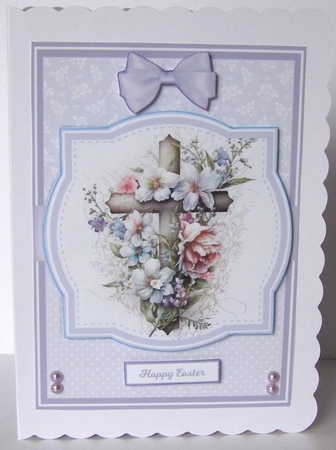 FLOWER CROSSES 5x7 & 6x6 by Margaret McCartney