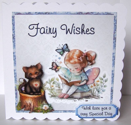 Fairy Birthday Bumper Kit 14 - 10 sheets, Card fronts, decoupage, inserts, and greeting boxes by Margaret McCartney
