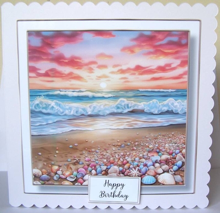 Simple Stunning Sunset Beach 1 (fathers day, birthday) by Margaret McCartney
