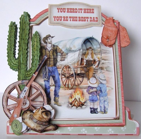 The Wild Wild West 6 XL Shaped Card Kit by Margaret McCartney