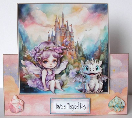 Magical Birthday Over the Edge card Kit by Margaret McCartney