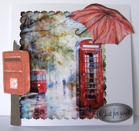 Phone booth on a rainy day by Margaret McCartney