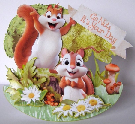 Cmon Get Happy in the Forest 4 Rocker Card by Margaret McCartney