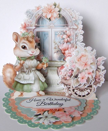 Pretty in Peach 4 Triple Easel by Margaret McCartney
