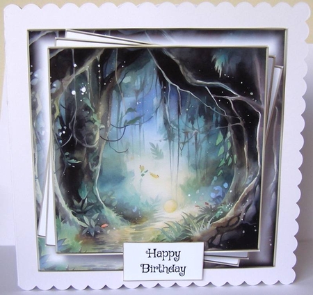 Watercolour Secret Forest 2 by Margaret McCartney