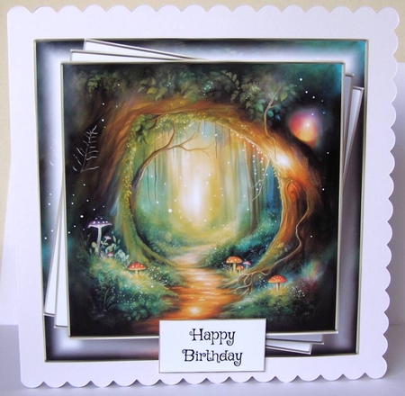 Watercolour Secret Forest 7 by Margaret McCartney