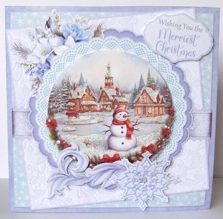 All that Glitters is Snow 1  7.75x7.75 Simply Cards  by Margaret McCartney