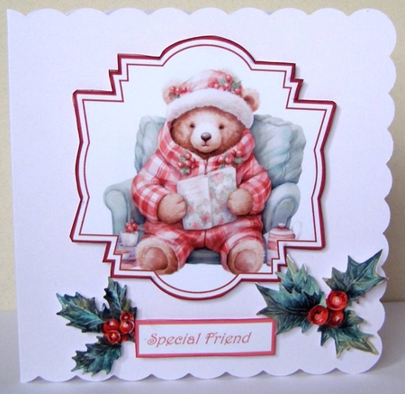 Christmas teddy bears toppers by Margaret McCartney