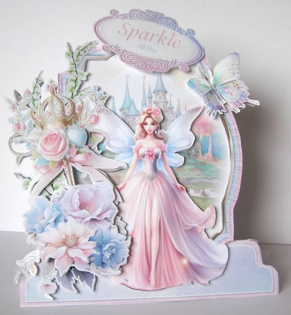Pretty Pastel Princess 1 XL Shaped Card Kit by Margaret McCartney
