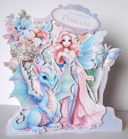 Pretty Pastel Princess 3 XL Shaped Card Kit by Margaret McCartney
