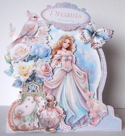 Pretty Pastel Princess 4 XL Shaped Card Kit by Margaret McCartney
