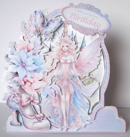 Pretty Pastel Princess 7 XL Shaped Card Kit by Margaret McCartney