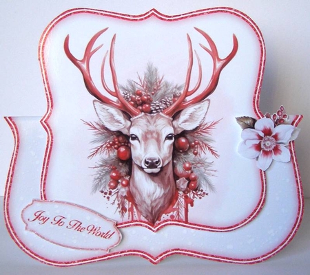 Christma Deer Over The Edge Mini Kit   by Margaret McCartney