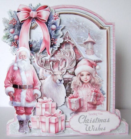 Rosey Christmas 9 XL Shaped Card Kit by Margaret McCartney