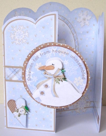 Warm Winter Wishes Gatefold Card by Margaret McCartney