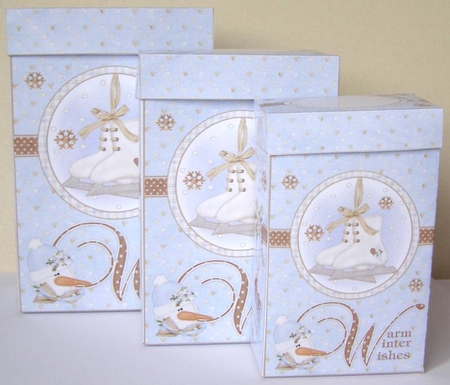 Warm Winter Wishes Gift Boxes by Margaret McCartney