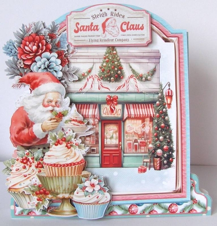 Festive Retro 5 XL Shaped Card Kit by Margaret McCartney