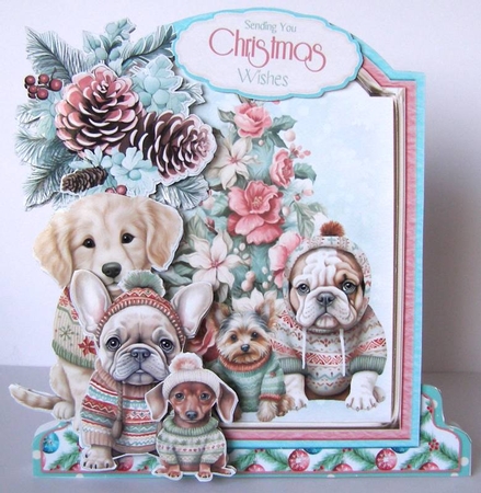 Festive Retro 9 XL Shaped Card Kit by Margaret McCartney