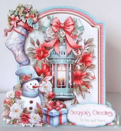 Festive Retro 21 XL Shaped Card Kit by Margaret McCartney