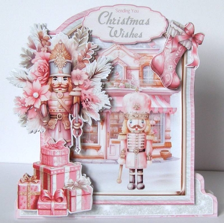 Rosey Christmas 16 XL Shaped Card Kit by Margaret McCartney