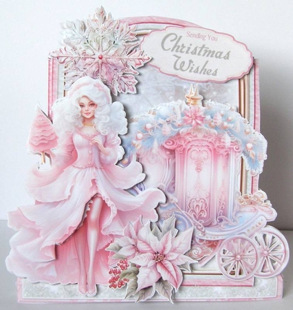 Rosey Christmas 20 XL Shaped Card Kit by Margaret McCartney