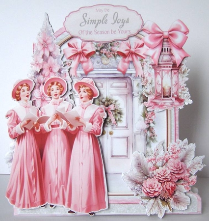 Rosey Christmas 22 XL Shaped Card Kit by Margaret McCartney