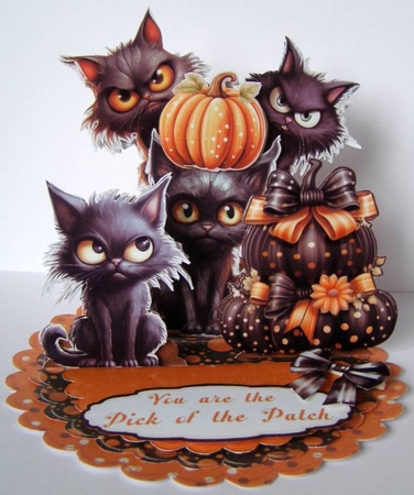 Pumpkin Spice 8 Triple Easel by Margaret McCartney