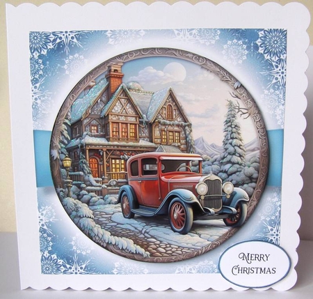 Fabulous Mixed Christmas Woodcut 2 Multi Topper Kit by Margaret McCartney