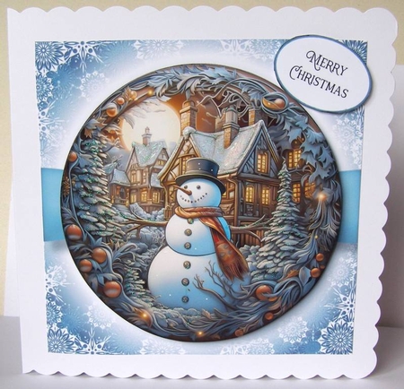 Fabulous Mixed Christmas Woodcut 2 Multi Topper Kit by Margaret McCartney