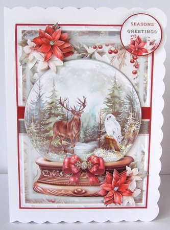 Winter Forest Snow Globe Mini Page Kit by Margaret McCartney