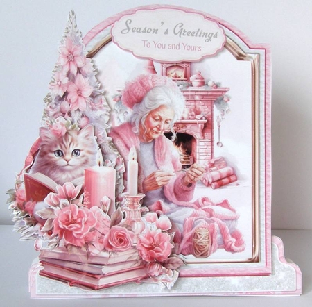 Rosey Christmas 25 XL Shaped Card Kit by Margaret McCartney