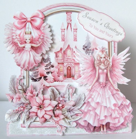 Rosey Christmas 32 XL Shaped Card Kit by Margaret McCartney