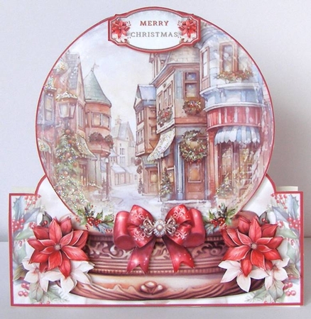 Christmas Town Snow Globe Shaped Mini Page Kit by Margaret McCartney