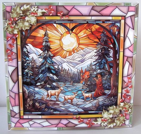 Stained Glass Christmas 4 by Margaret McCartney