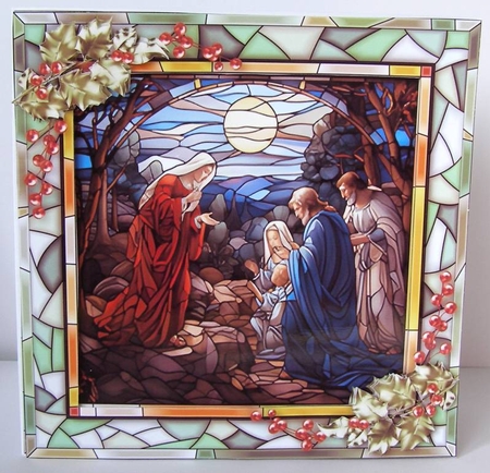 Stained Glass Christmas 7 by Margaret McCartney