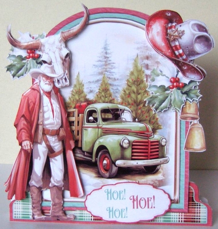 Wild West Christmas 5 XL Shaped Card Kit by Margaret McCartney