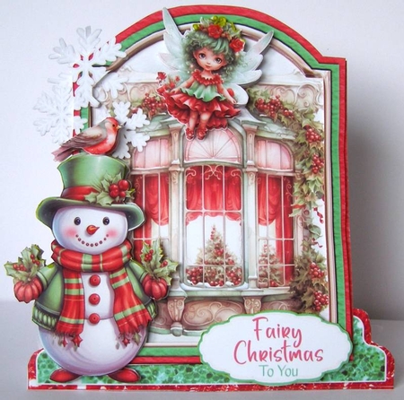 Fairy Christmas to You 9 XL Shaped Card Kit by Margaret McCartney