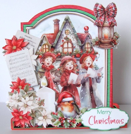 Festive Family Christmas 6 XL Shaped Card Kit by Margaret McCartney