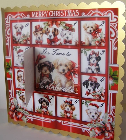 12 Days of Christmas - Playful Puppies by Margaret McCartney