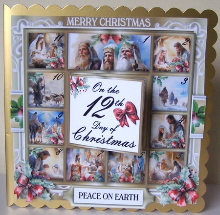 12 Days of Christmas - Nativity - Gold by Margaret McCartney