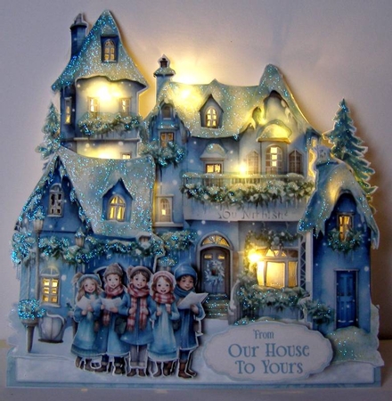 Home for Christmas 4 XL Shaped Card Kit by Margaret McCartney