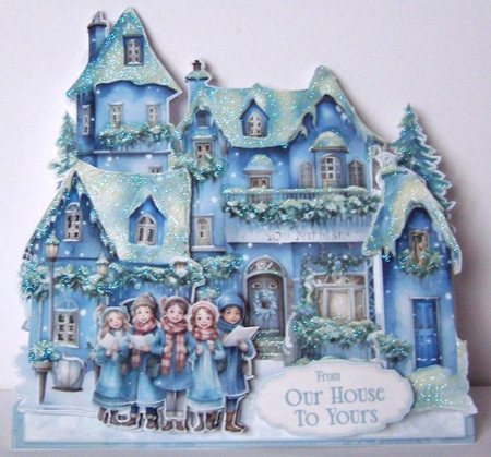Home for Christmas 4 XL Shaped Card Kit by Margaret McCartney