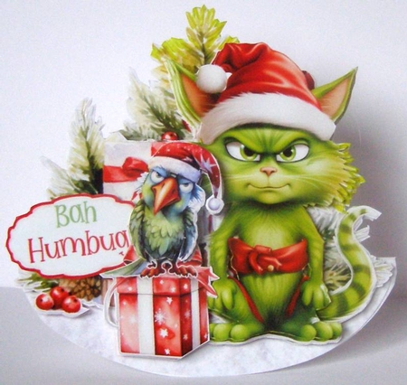 Bah Humbug! 4 Rocker Card by Margaret McCartney